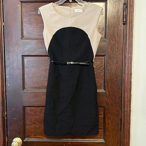 Calvin Klein Black & Nude Dress
